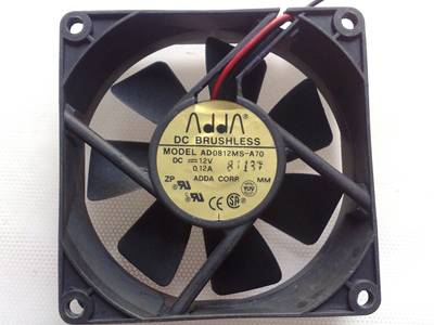 Original ADDA AD0812MS-A70 Cooling Fan DC 12V 0.12A 2-wires AD0812MS-A70 Fans